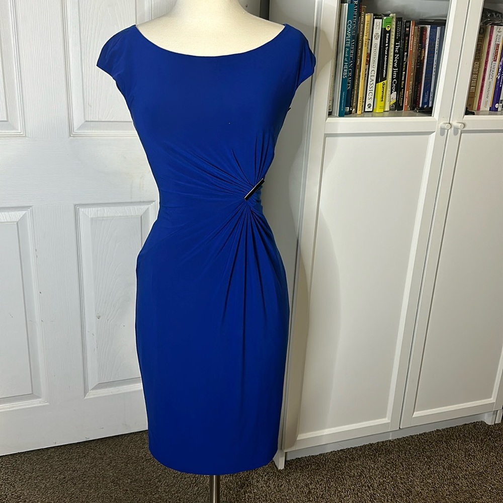 Royal Blue Anne Klein Midi Dress sz 4